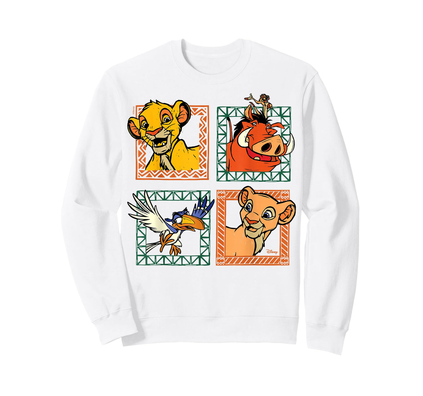 The Lion King - Simba Nala Timon Pumbaa Zazu Character Grid T-Shirt