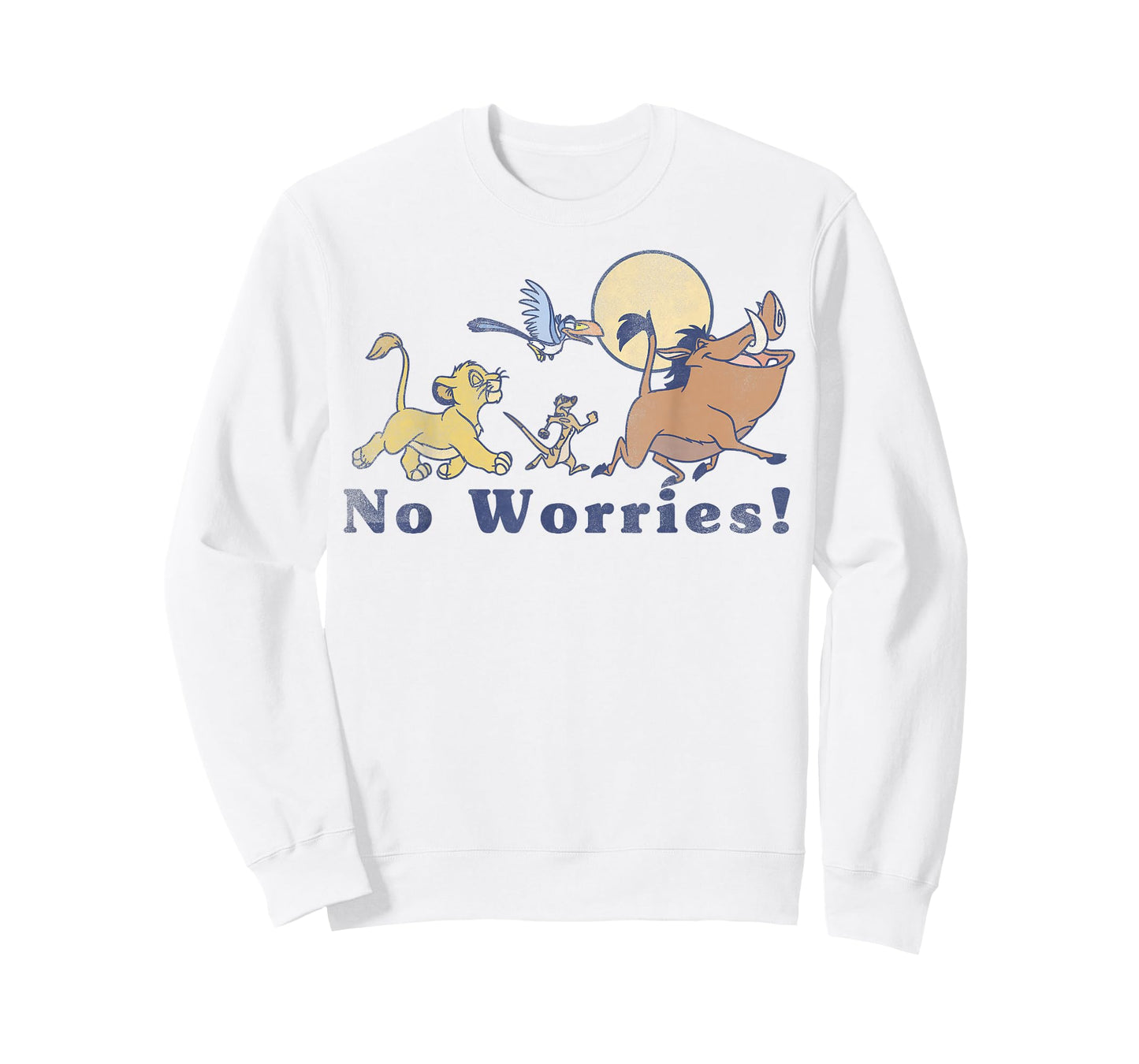 Disney Lion King No Worries Vintage Group Shot T-Shirt