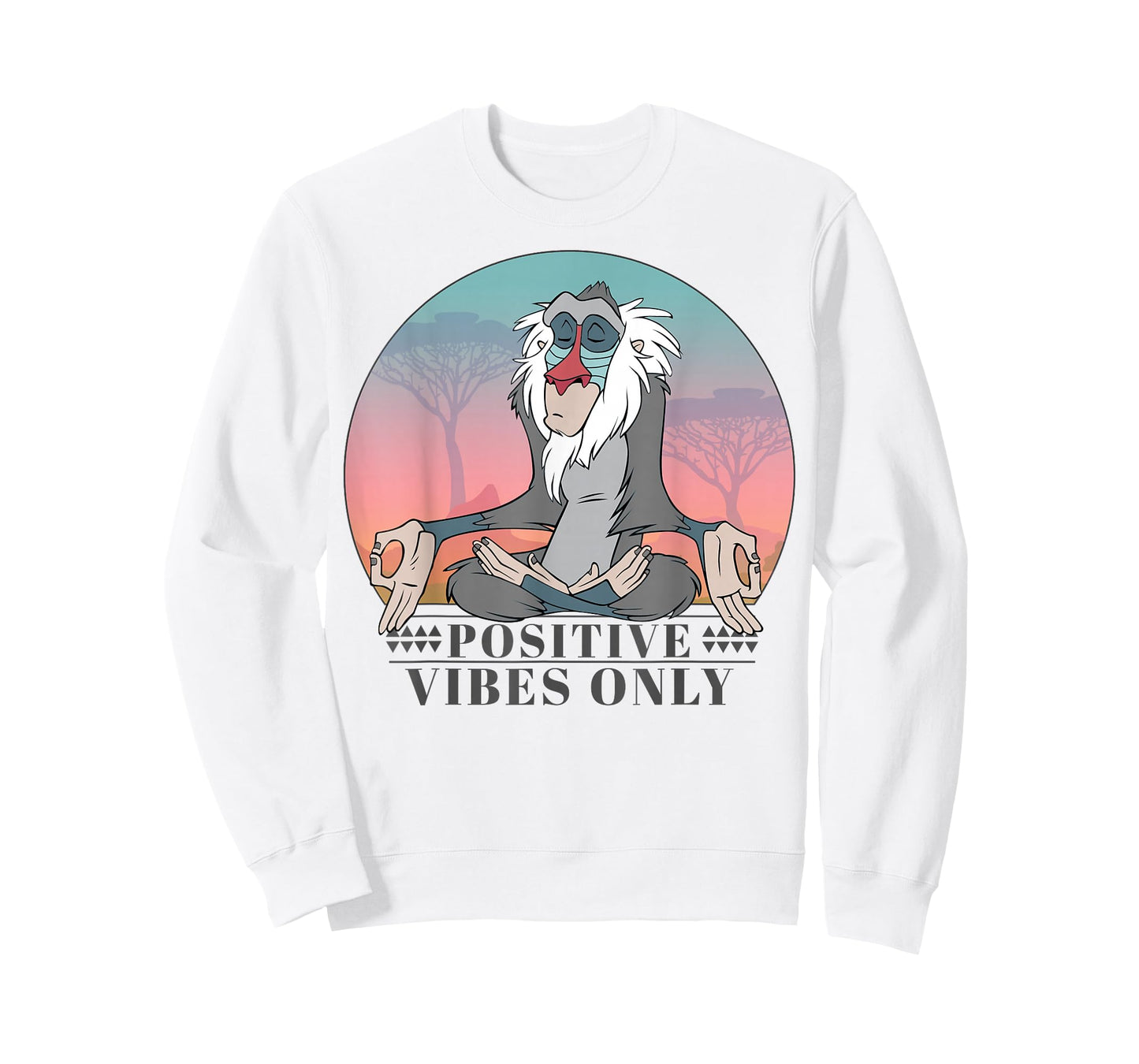 Disney The Lion King Rafiki Positive Vibes Only Vintage T-Shirt