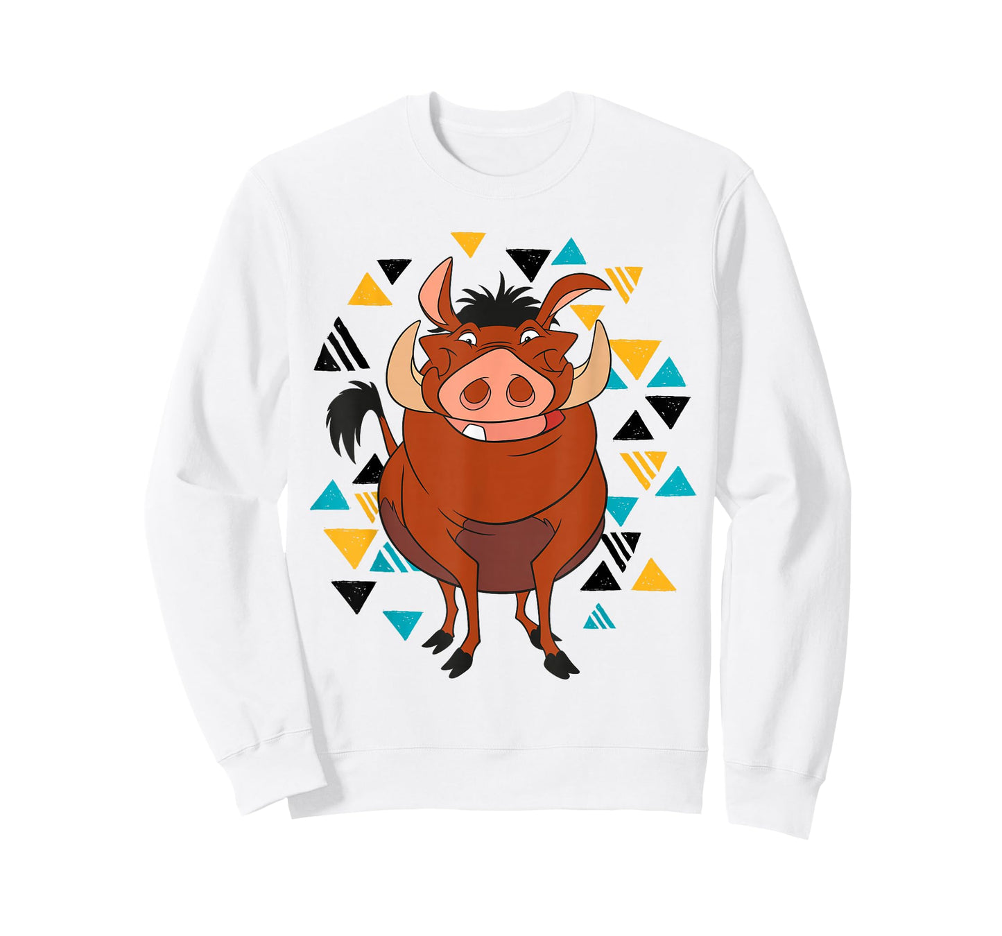 Disney The Lion King Pumbaa 90s Triangles T-Shirt T-Shirt