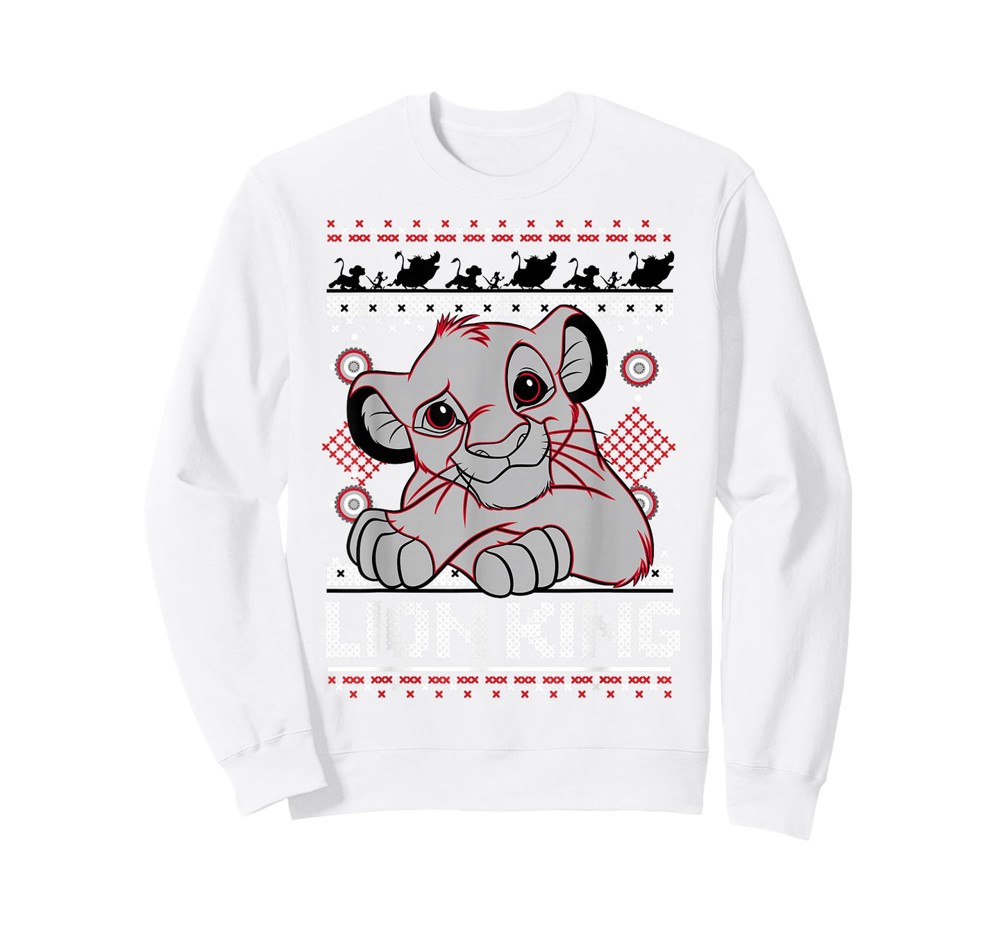 Disney Lion King Simba Ugly Christmas Sweater Design T-Shirt T-Shirt