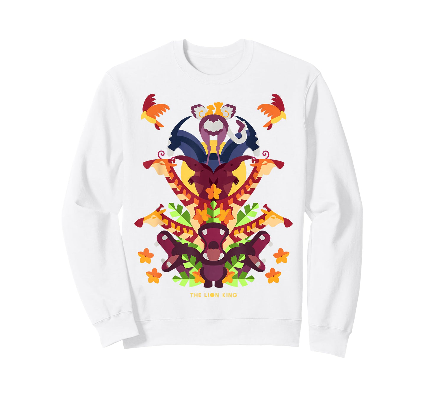 Disney Lion King Animal Tower Collage Graphic T-Shirt T-Shirt