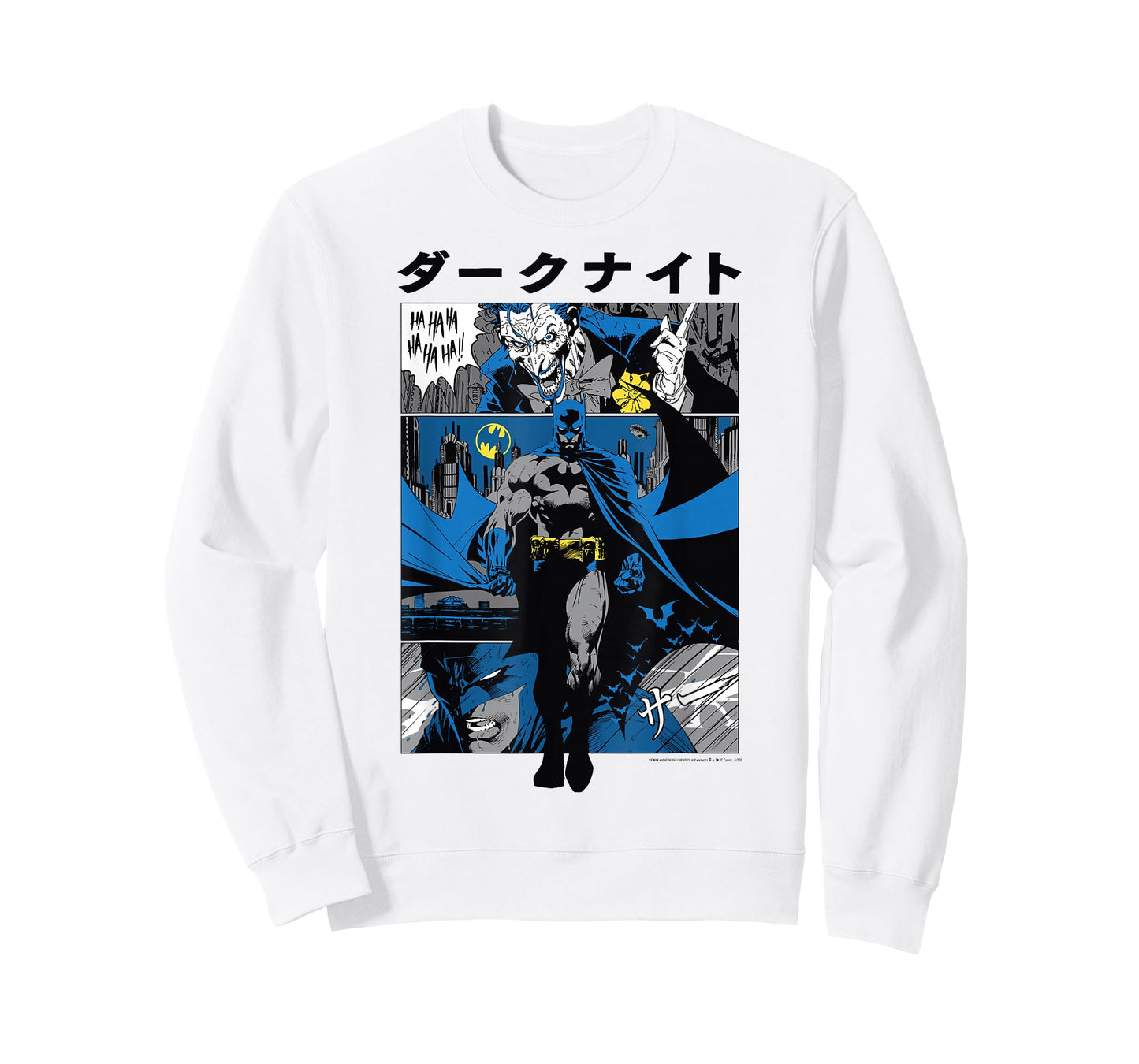 DC Comics Batman Kanji Comic Panels T-Shirt