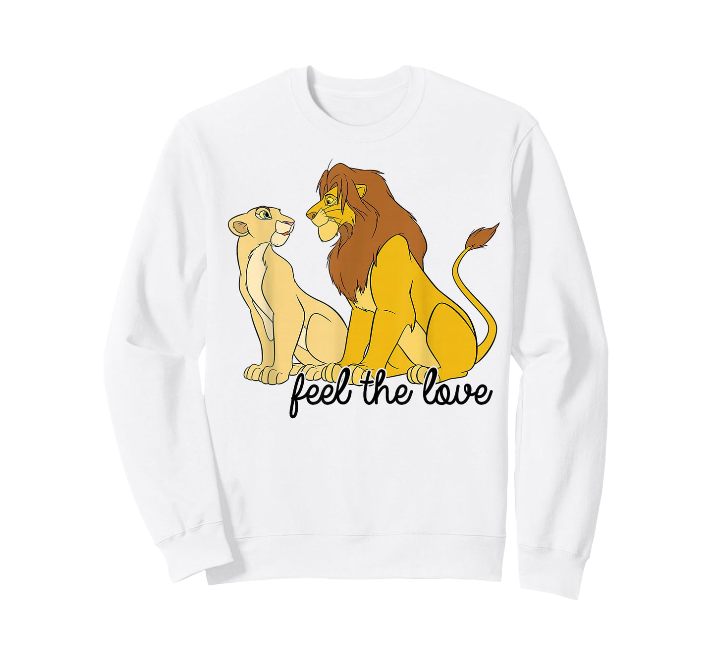Disney The Lion King Simba & Nala Feel The Love Logo T-Shirt