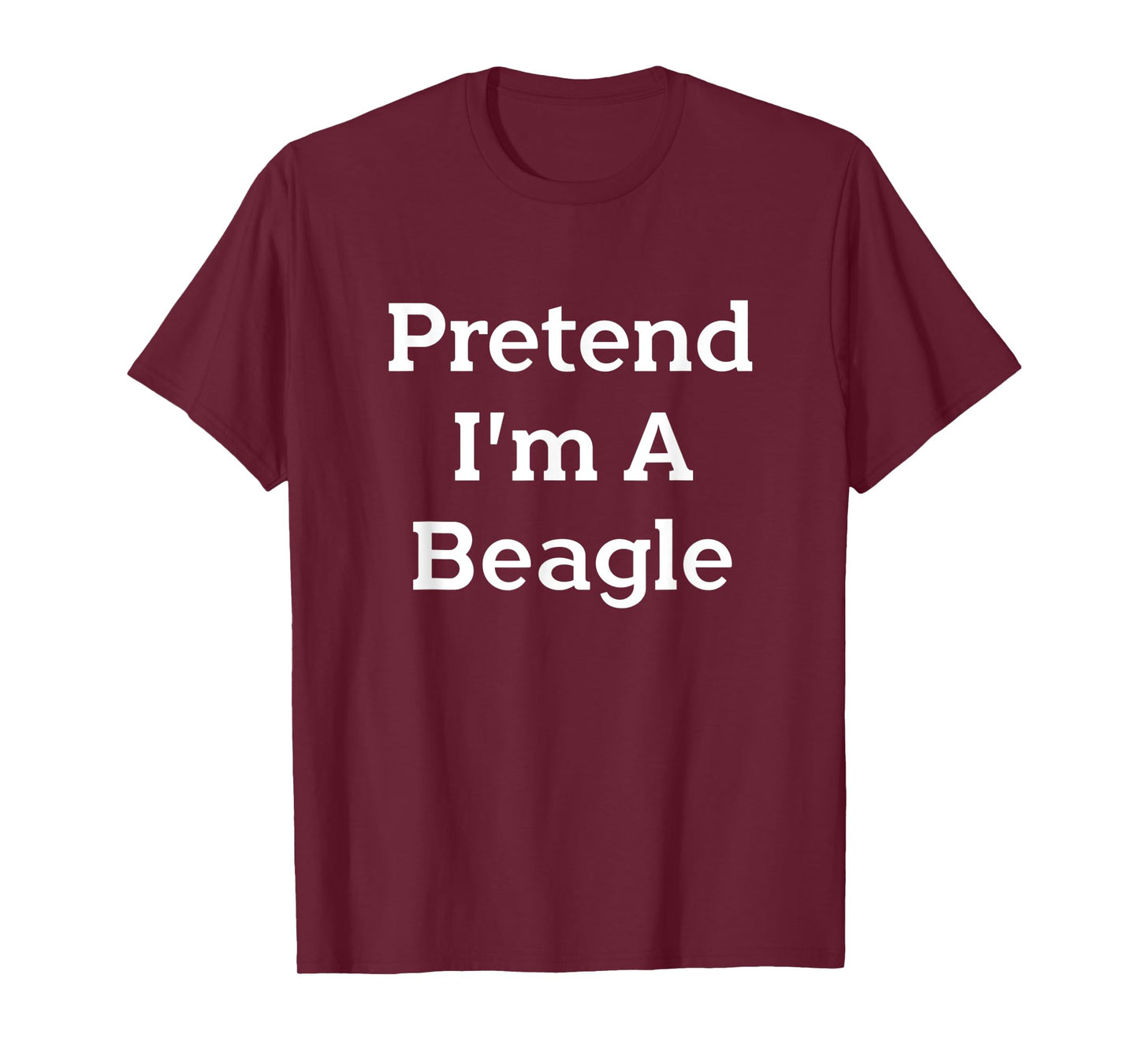 Pretend I'm A Beagle Costume Party Lazy Funny Halloween Dog T-Shirt