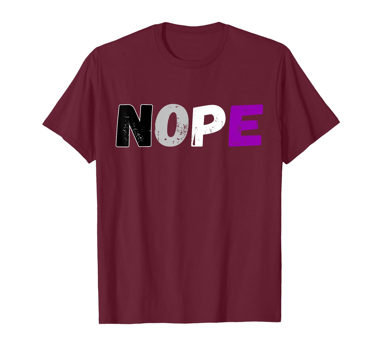 Asexual Nope Flag Ace LGBT Pride Asexuality Flag Aromantic T-Shirt