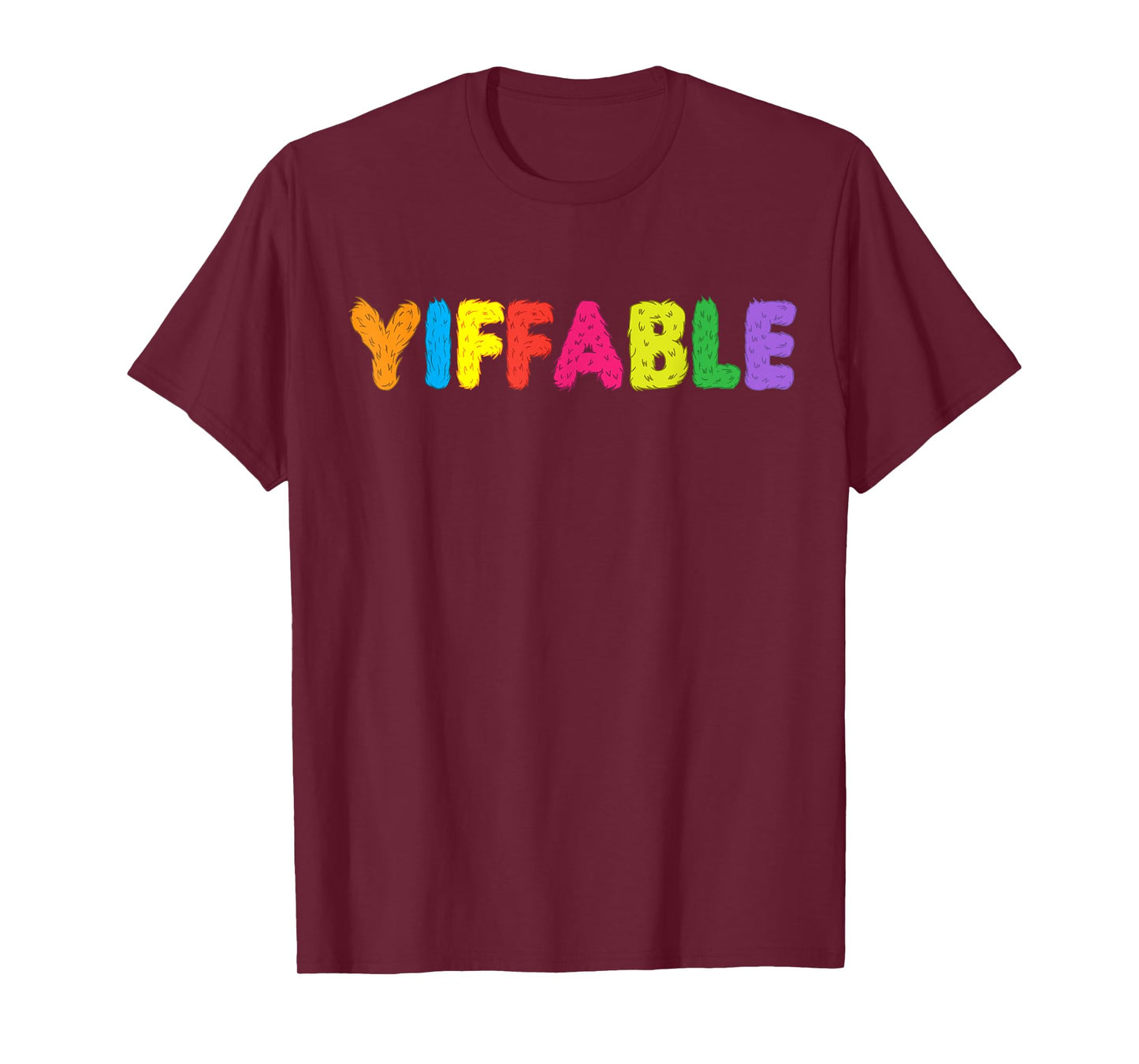 Furry shirt - Yiffable Rainbow Yiff t-shirt T-Shirt