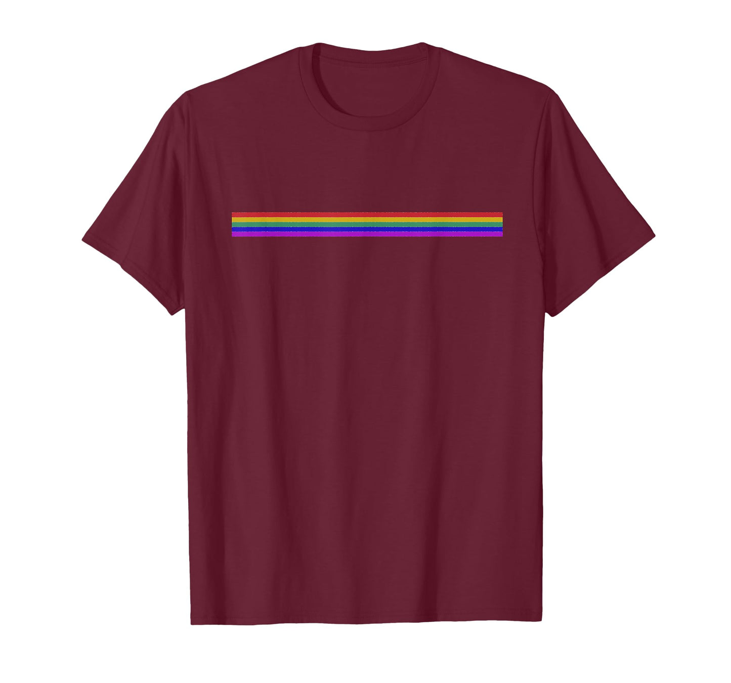 Rainbow Stripe T-Shirt (White, Black, Yellow, Pink, Blue) T-Shirt
