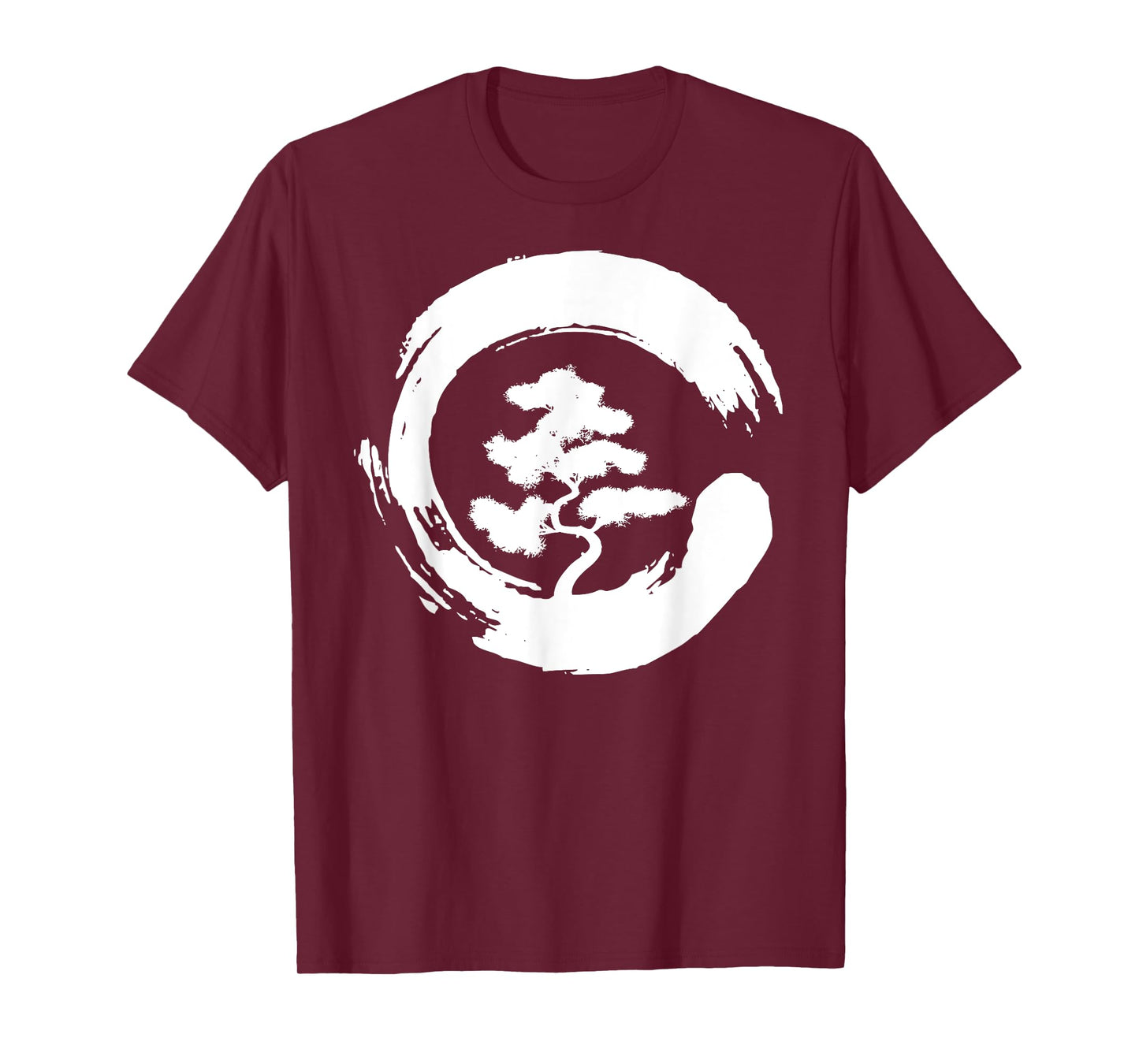 Bonsai Tree in Enso Circle | Japanese Zen gift T-Shirt
