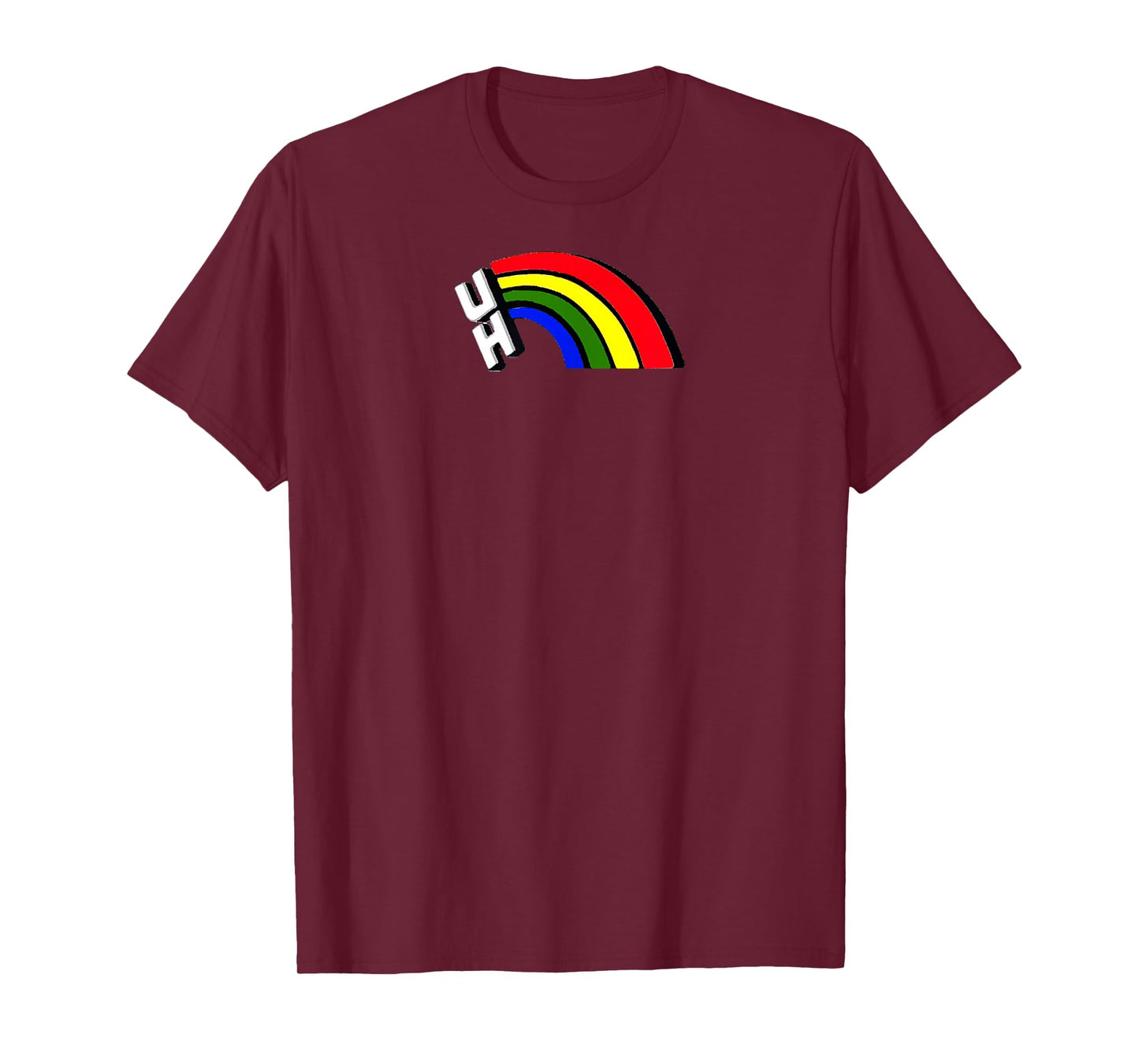 Hawaii Rainbow University Football Sports Logo T-Shirt