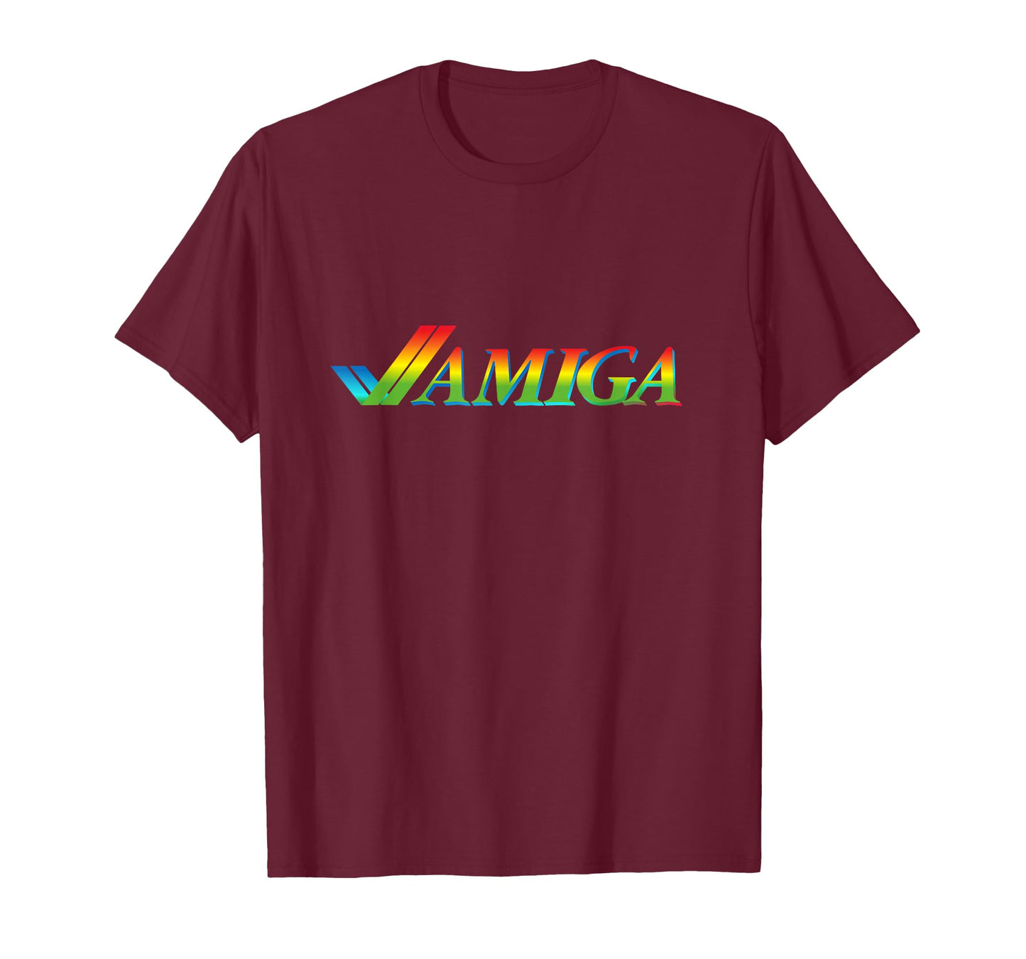 Amiga Tick Rainbow Retro Computer T-Shirt