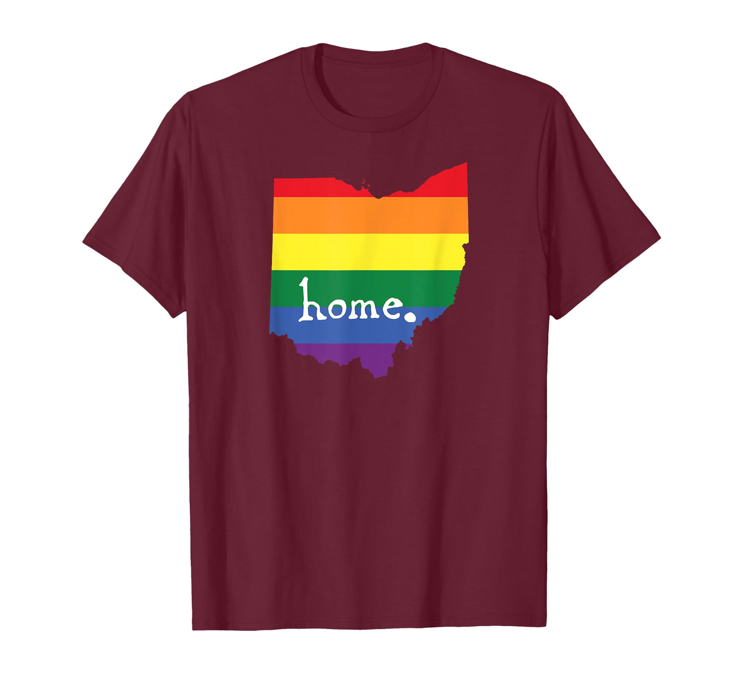 Ohio Gay Pride - LGBT Rainbow Home State T-Shirt