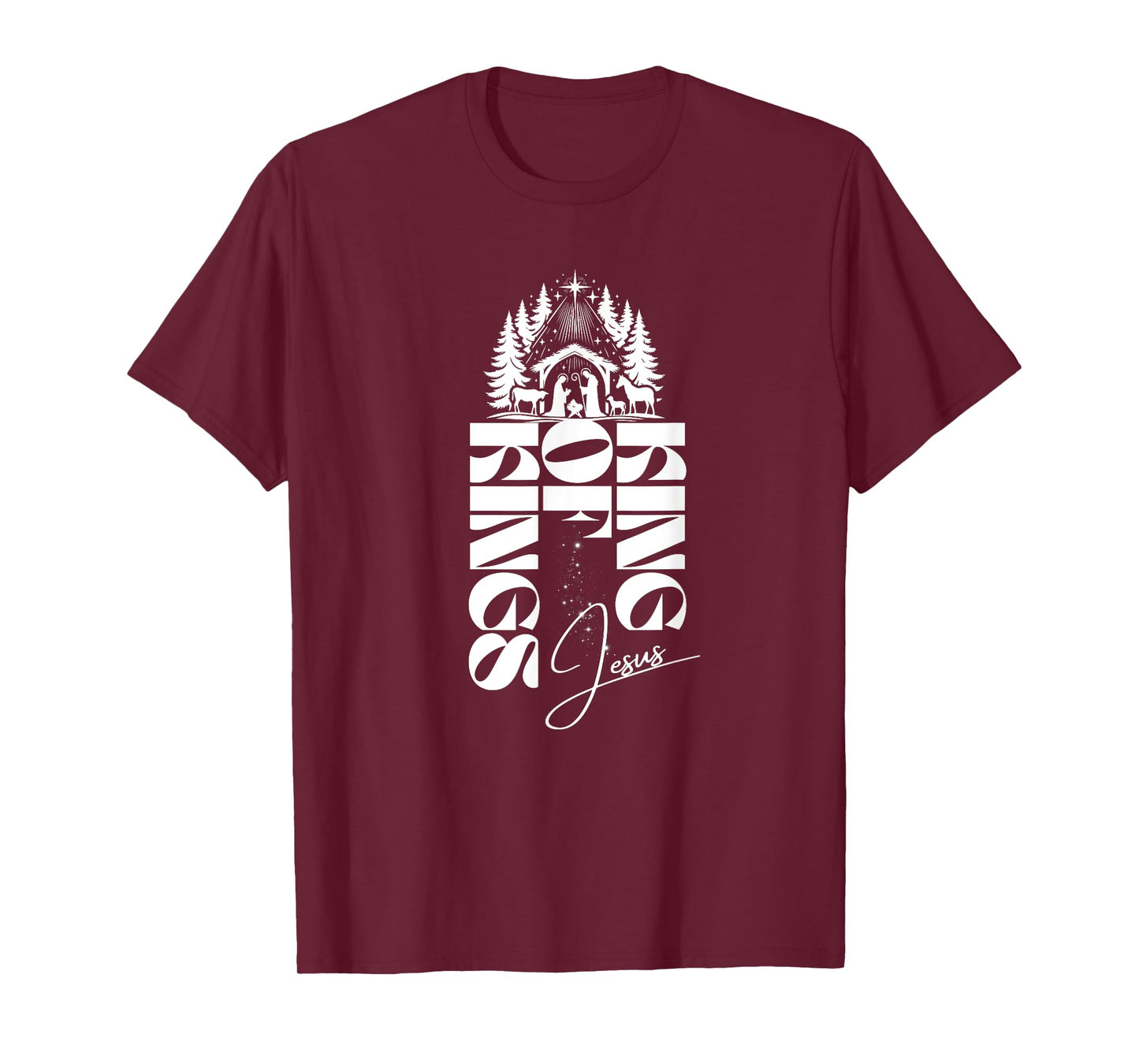 Nativity Jesus King of Kings Christmas T-Shirt