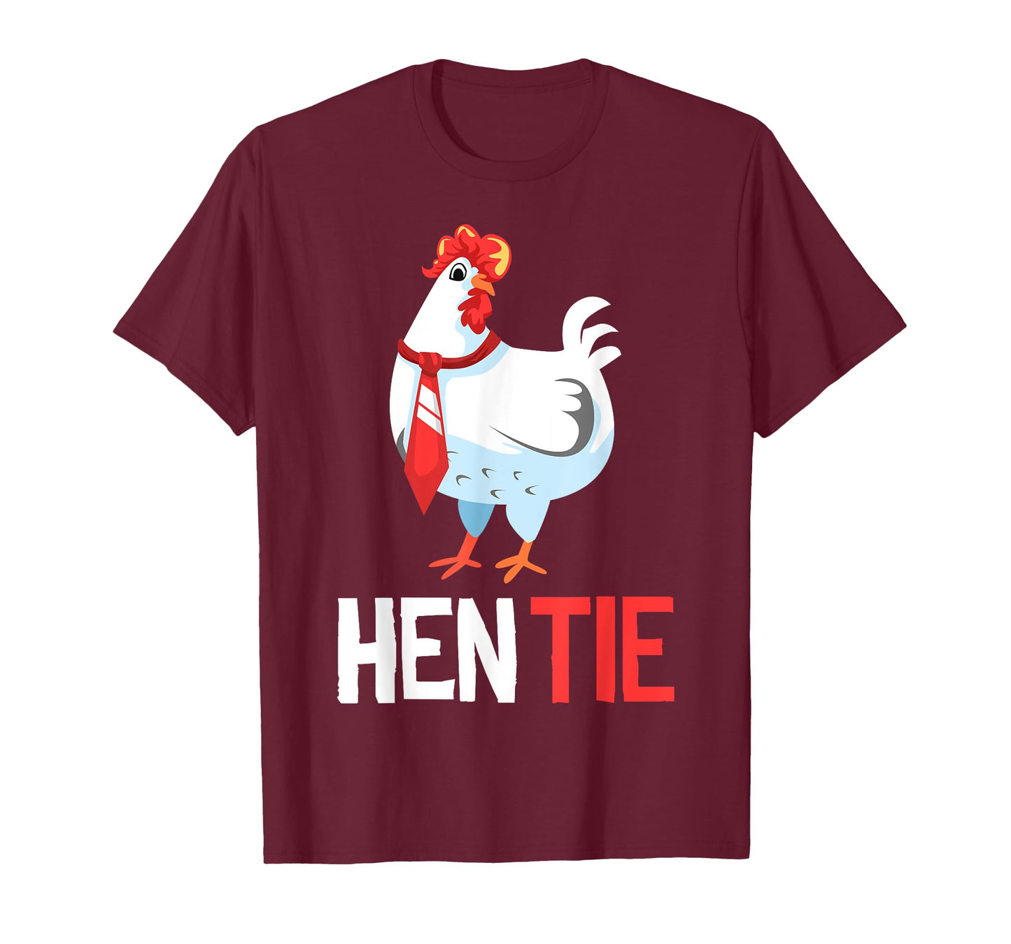 Funny Hen Tie Gift For Men Women Chicken Japanese Anime T-Shirt