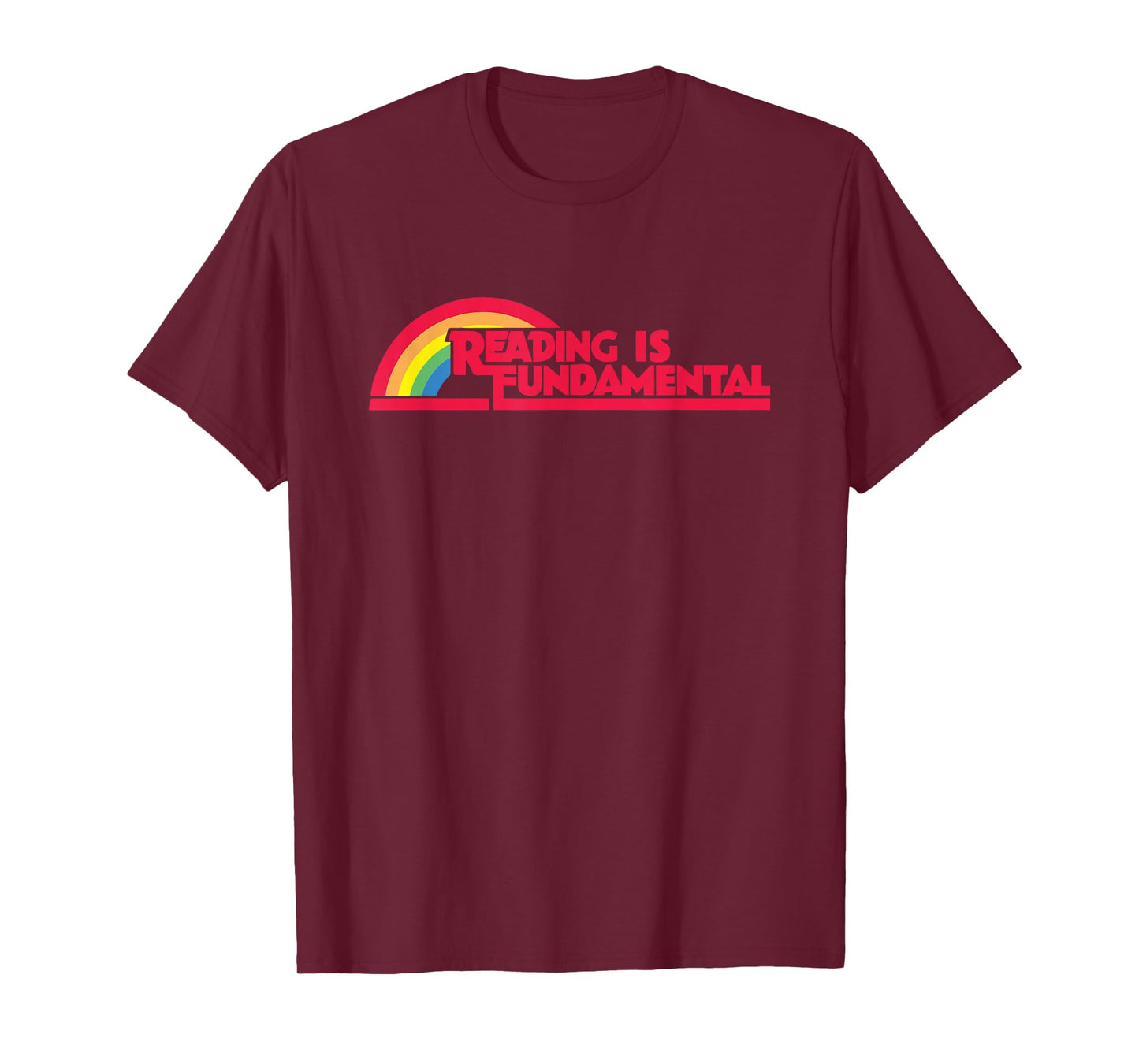 Reading is Fundamental Gay Rainbow T-Shirt Small