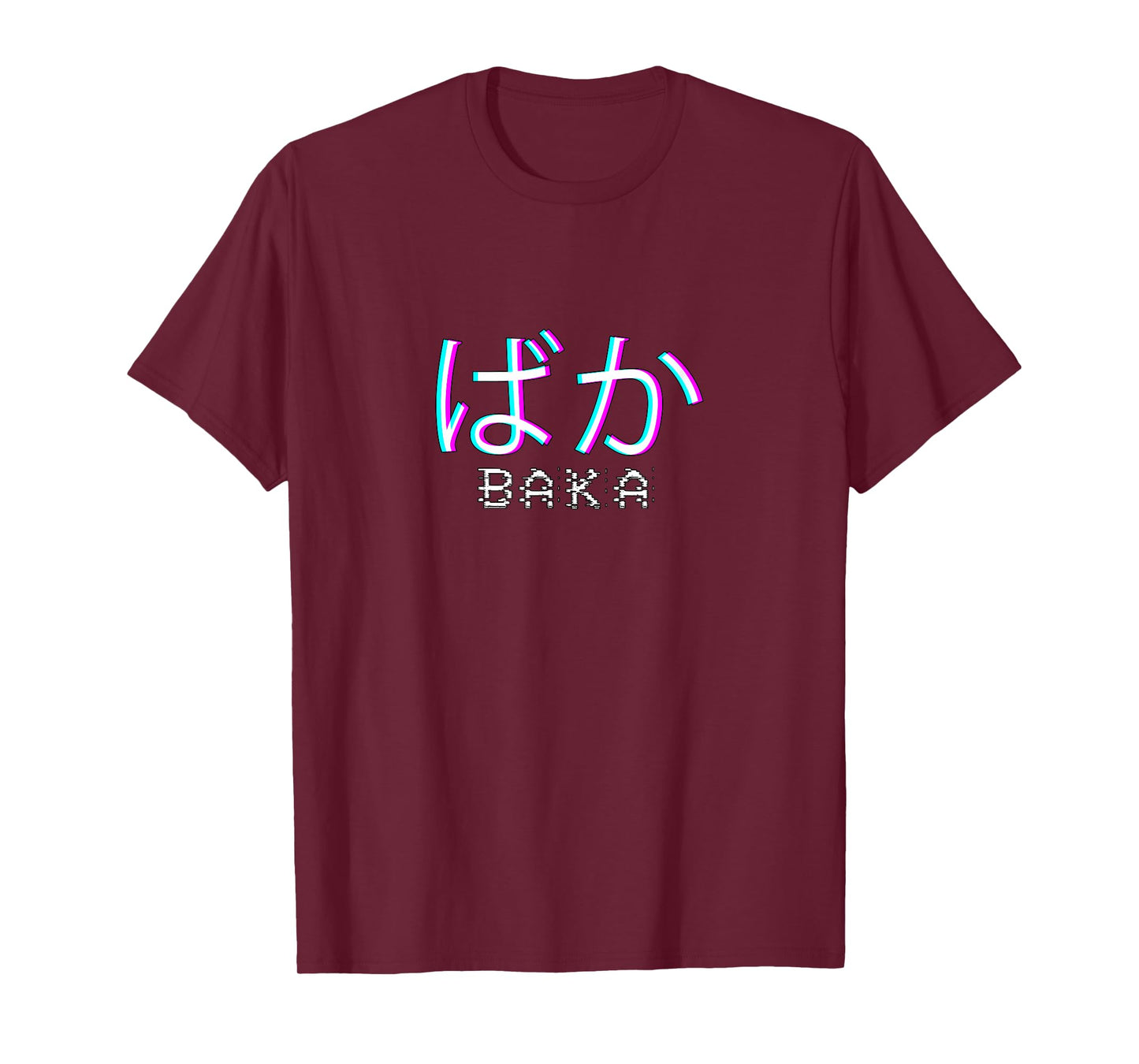 Baka Anime Meme - Japanese Vaporwave Anime Glitch Art T-Shirt