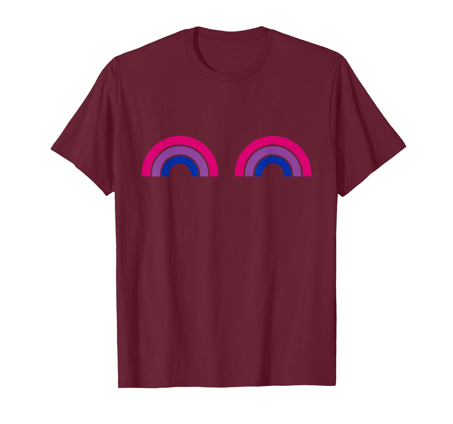 Bisexual Rainbow Boobs - Funny Bi Pride - LGBT Pride T-Shirt