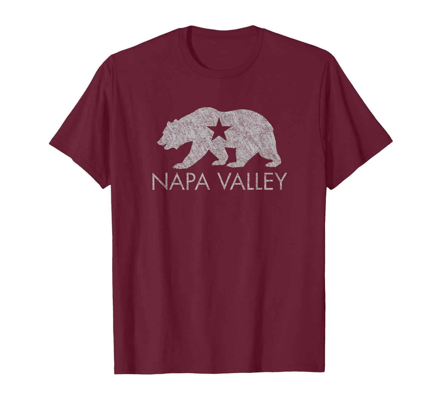Napa Valley Shirt- Distressed California Flag Design T-Shirt