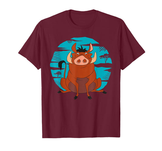 Disney The Lion King Happy Pumbaa T-Shirt T-Shirt