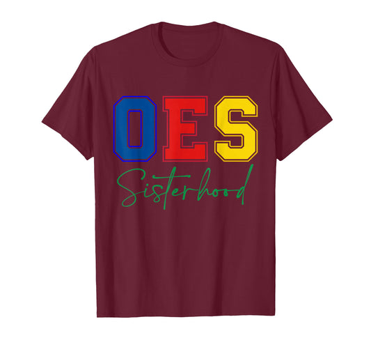 OES Sisterhood Order of The Eastern Star Colors Christmas T-Shirt