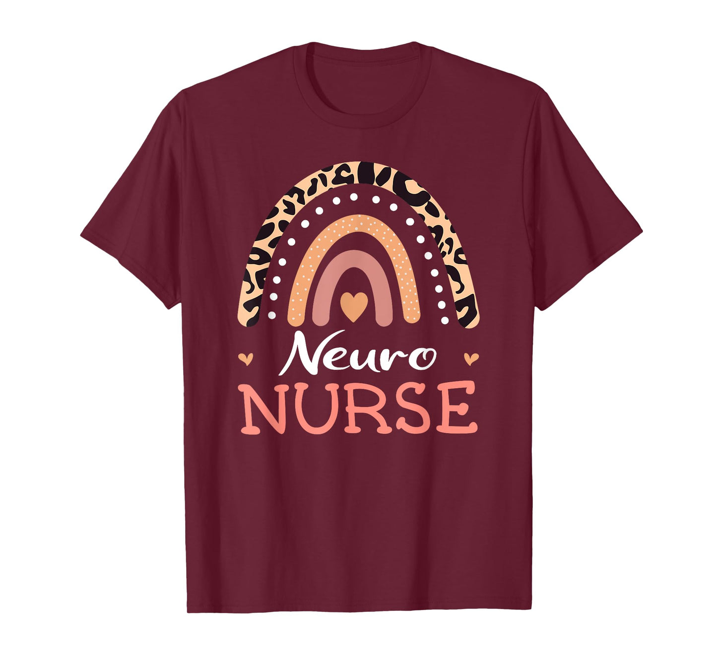 Neuro Nurse Neuroscience Leopard Rainbow Appreciation T-Shirt