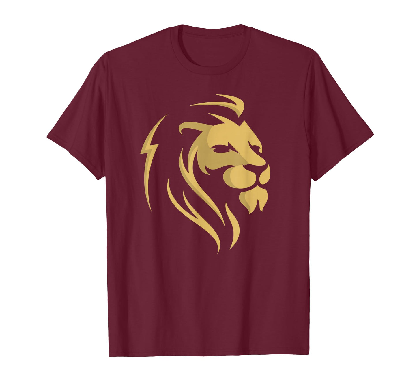 Gold Lion Head Logo for Boy Girl Kids T-Shirt