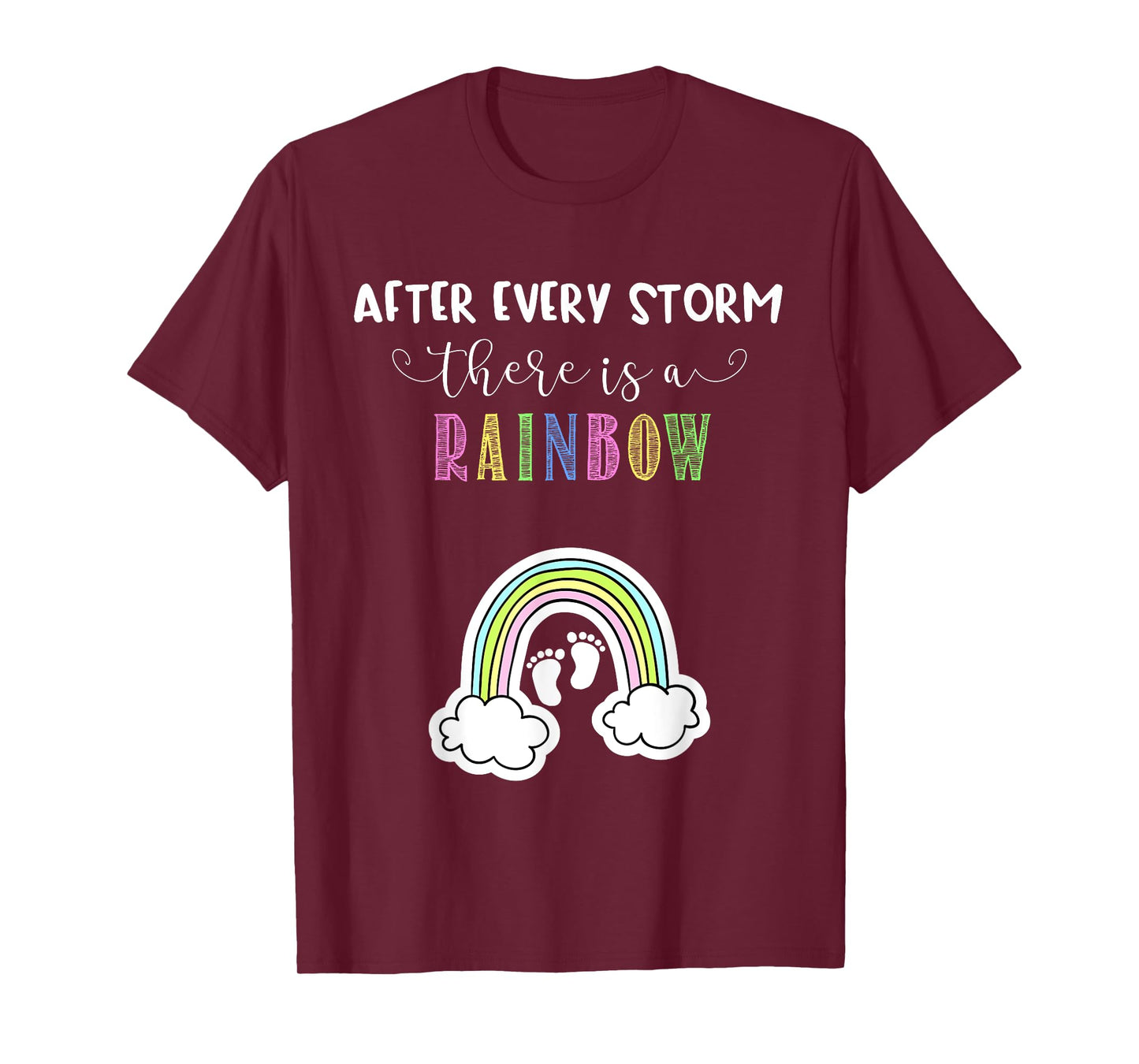 Pregnancy Announcement for Rainbow Baby After Storm Pregnant T-Shirt