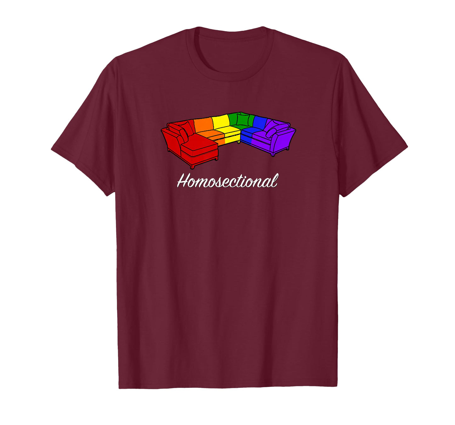 Homosectional - Gay Pride - Rainbow - Funny t-shirt T-Shirt