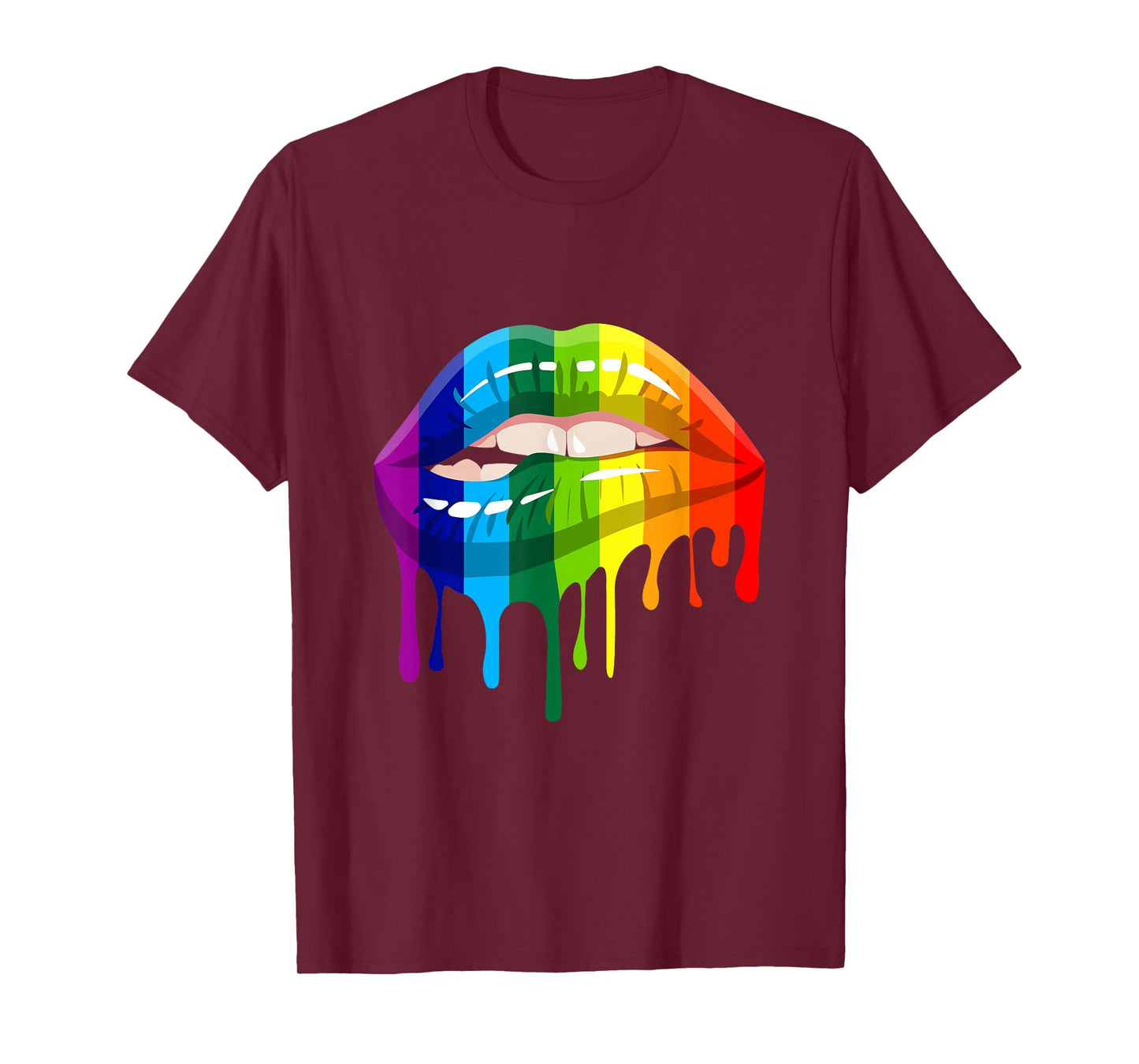 LGBT Rainbow Lip Gay Pride T-Shirt