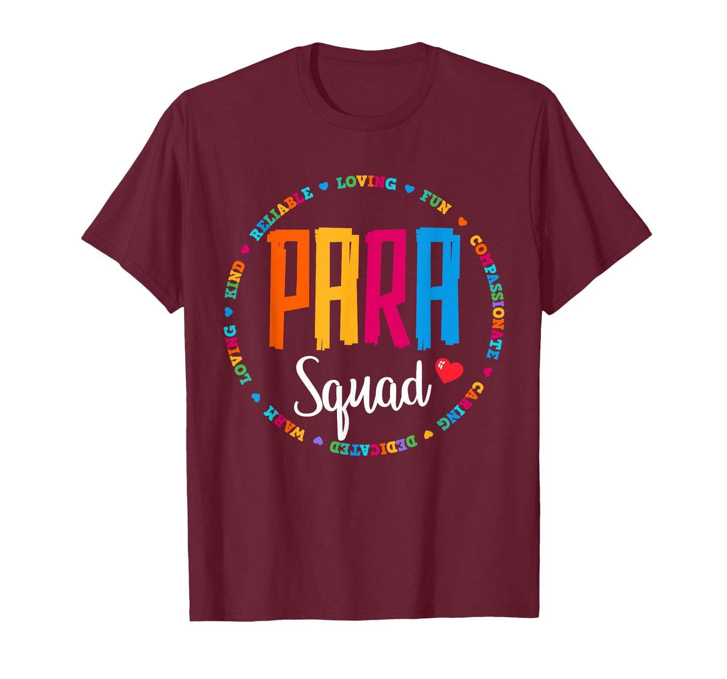 Para Squad Paraprofessional Teacher Educator Assistant Team T-Shirt
