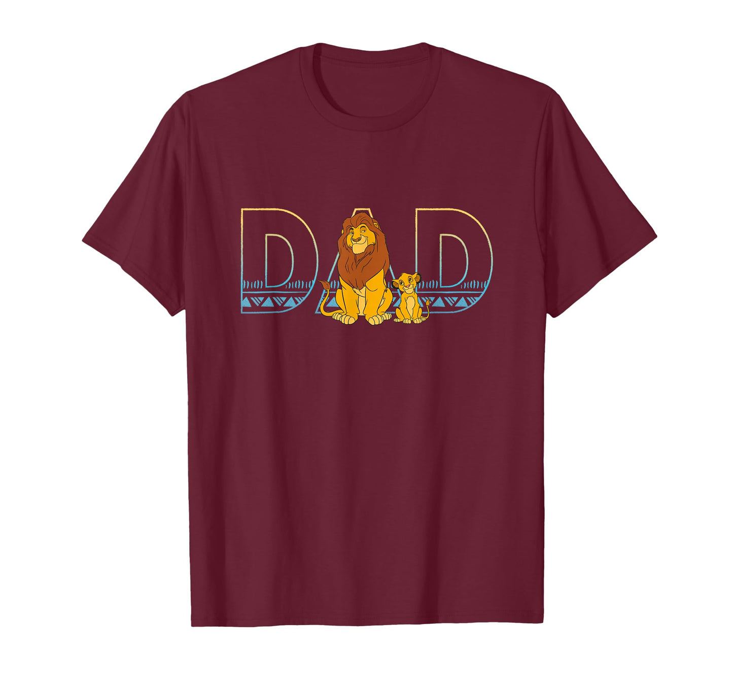 Disney The Lion King Simba and Mufasa Dad T-Shirt