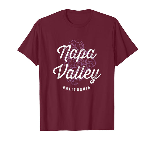 Napa Valley California Wine Country Vintage Tee T-Shirt