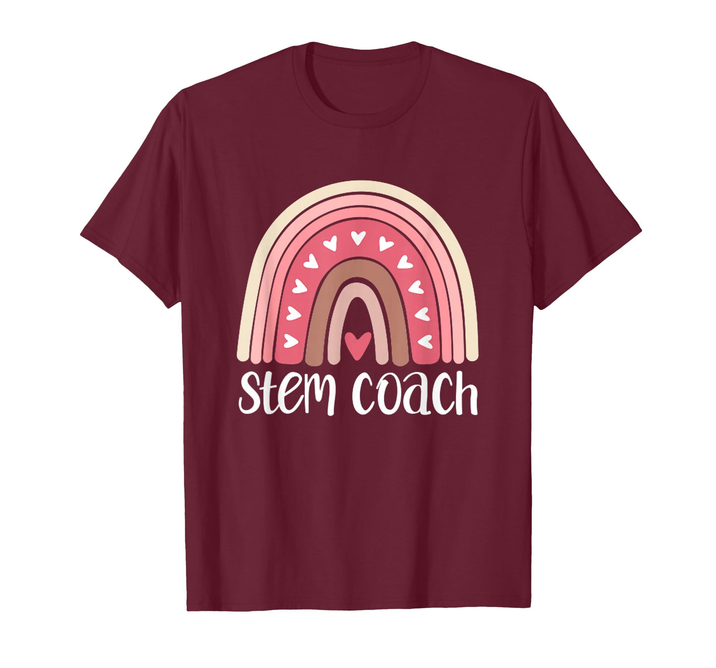 STEM Coach Rainbow Science Technology Engineering Math Teach T-Shirt