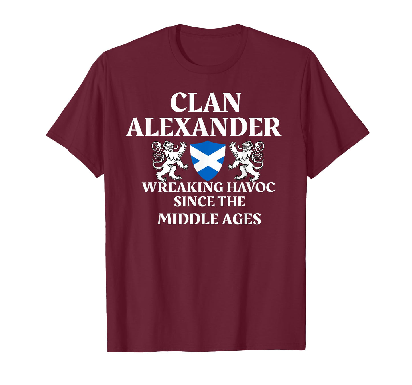 Clan Alexander Scottish Family Kilt Tartan Lion T-Shirt
