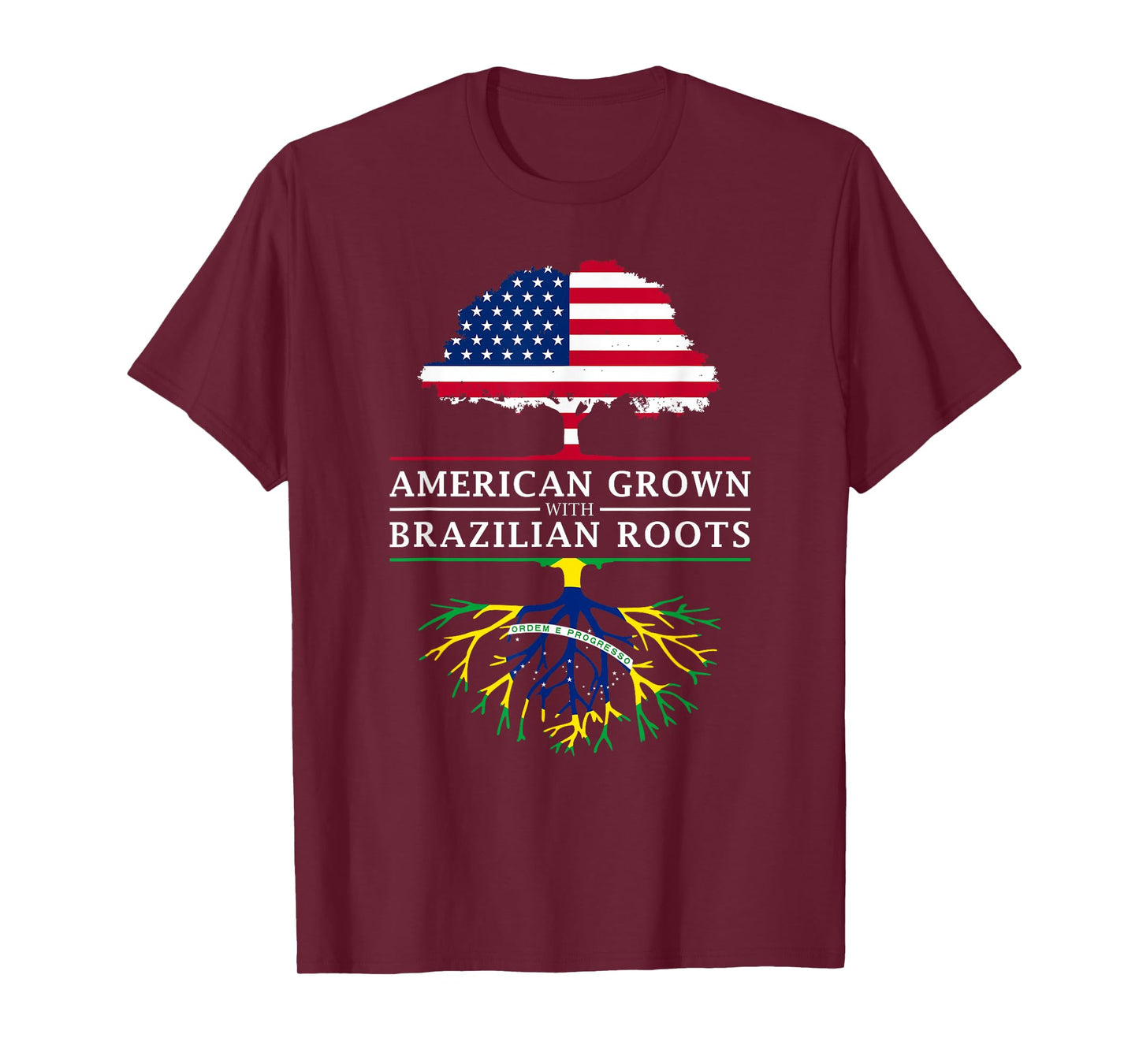 American Grown with Brazilian Roots - Brazil T-Shirt