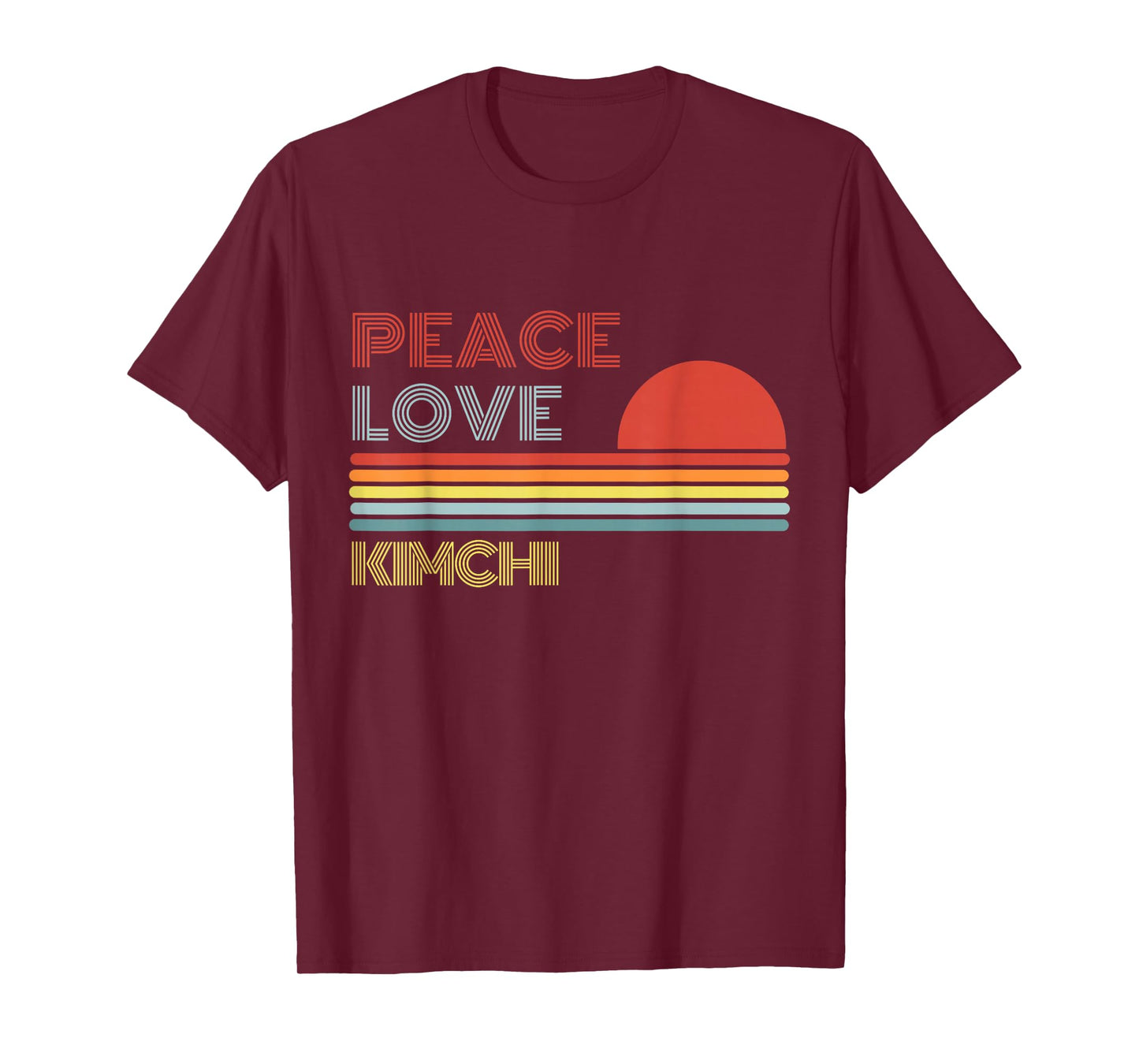 Peace Love Kimchi Retro Vintage T-Shirt