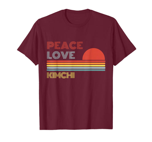 Peace Love Kimchi Retro Vintage T-Shirt