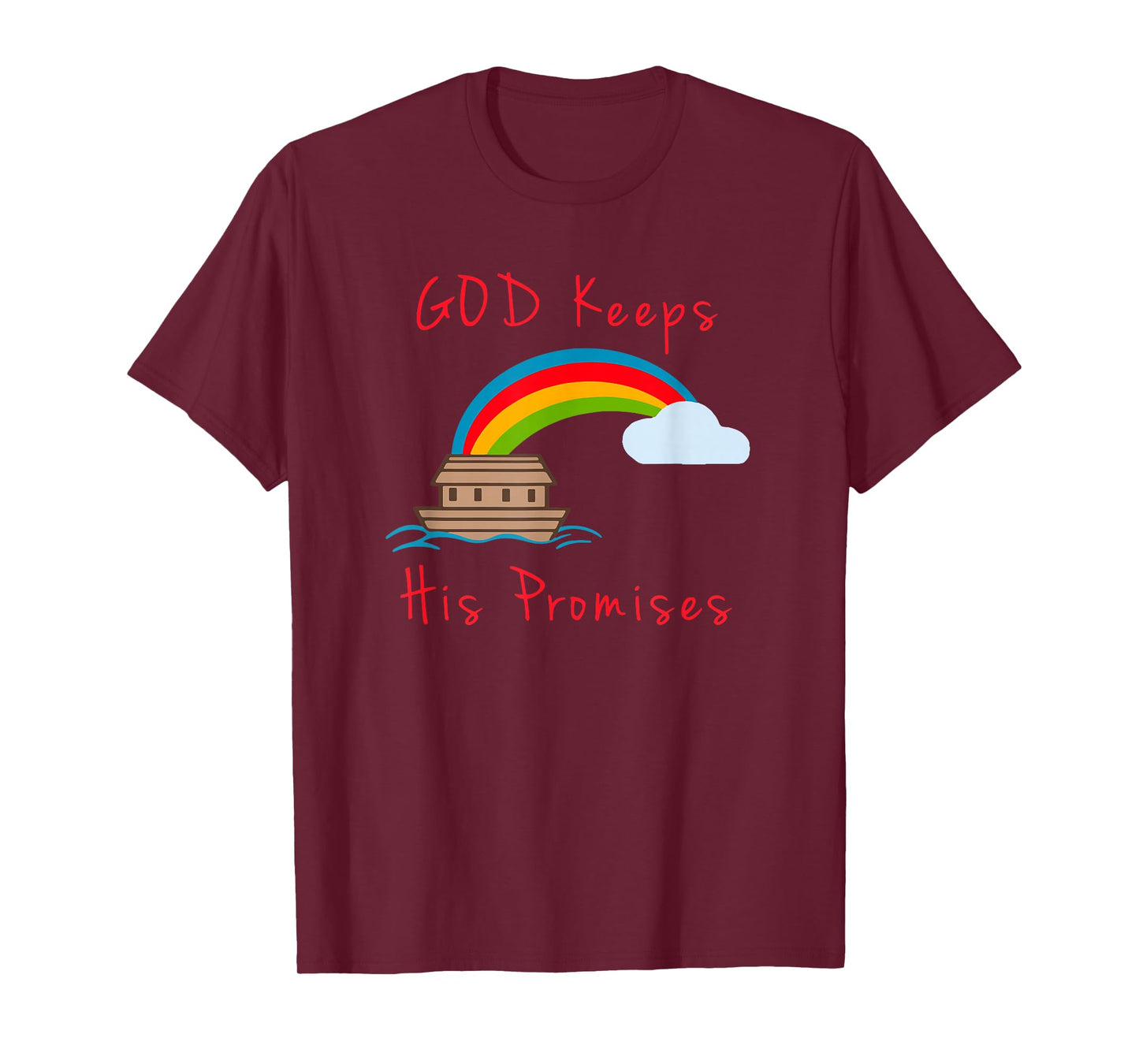 Noahs Ark God Keeps His Promises Cute Religious T-Shirt