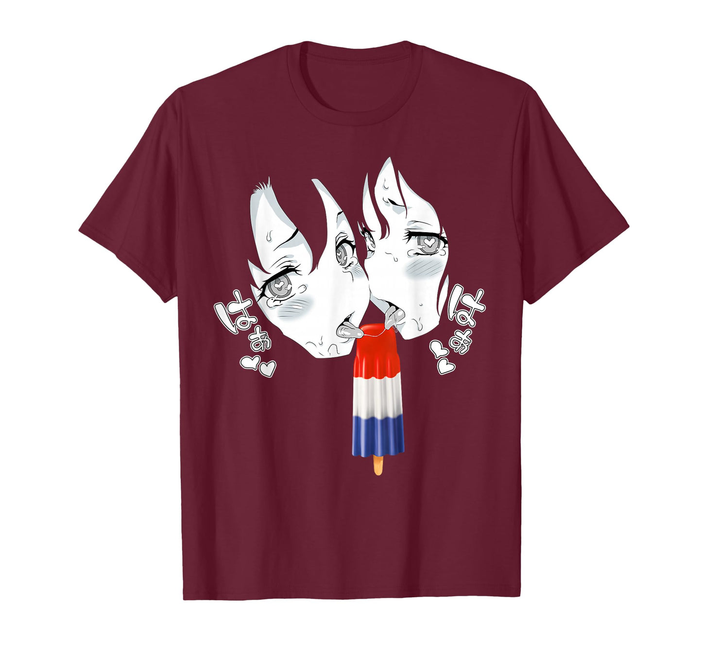 Ahegao Face Tee Anime Manga Hentai Popsicle Apparel T-Shirt