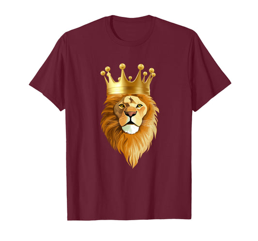 Crown Animal King Lion T-Shirt