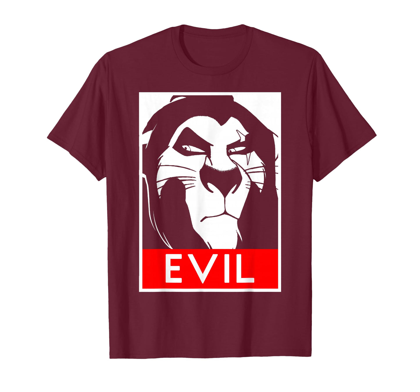 Disney Lion King Scar Evil Poster T-Shirt