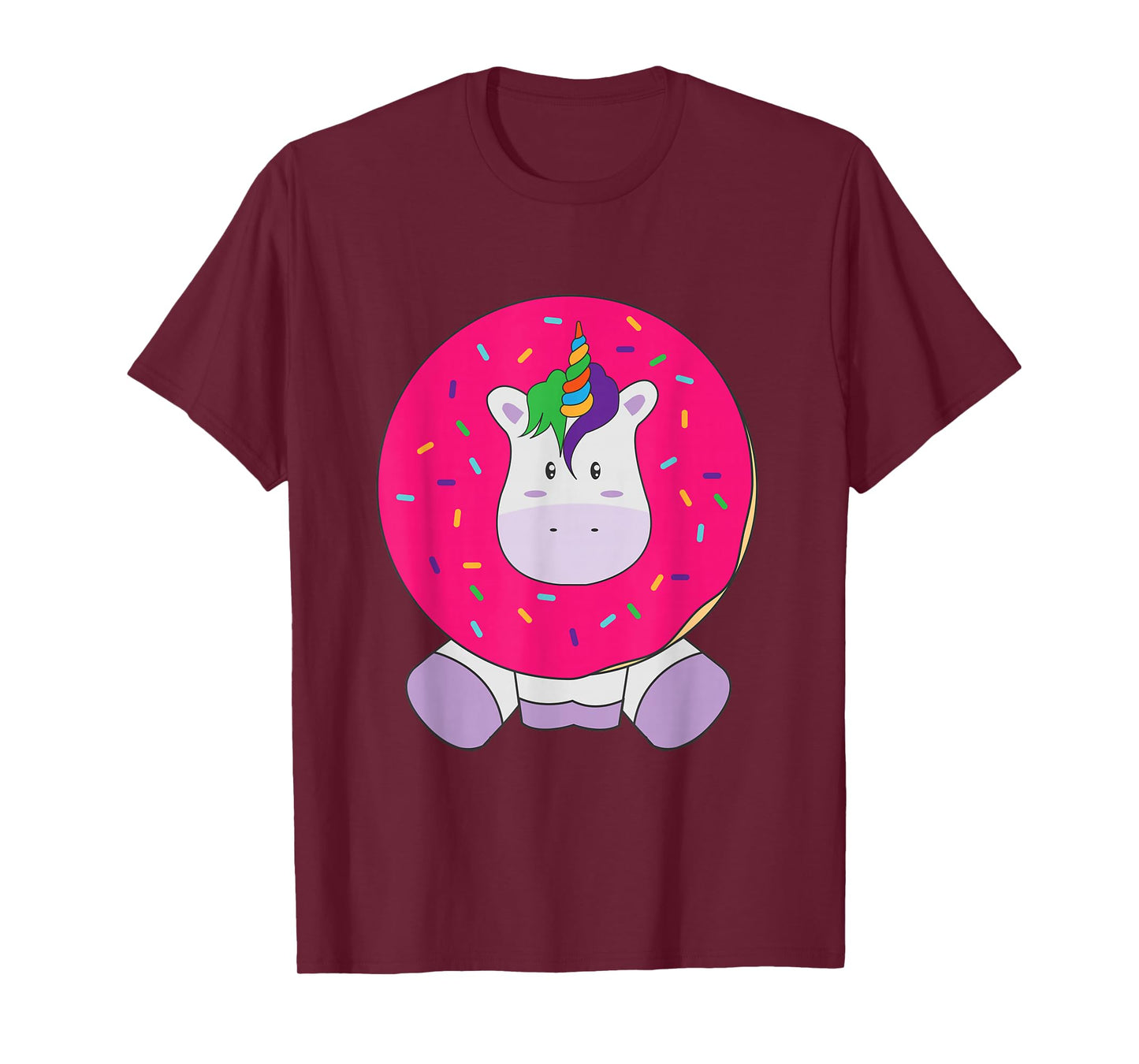 Cute Unicorn Donut Kawaii Girly Women T Shirt T-Shirt