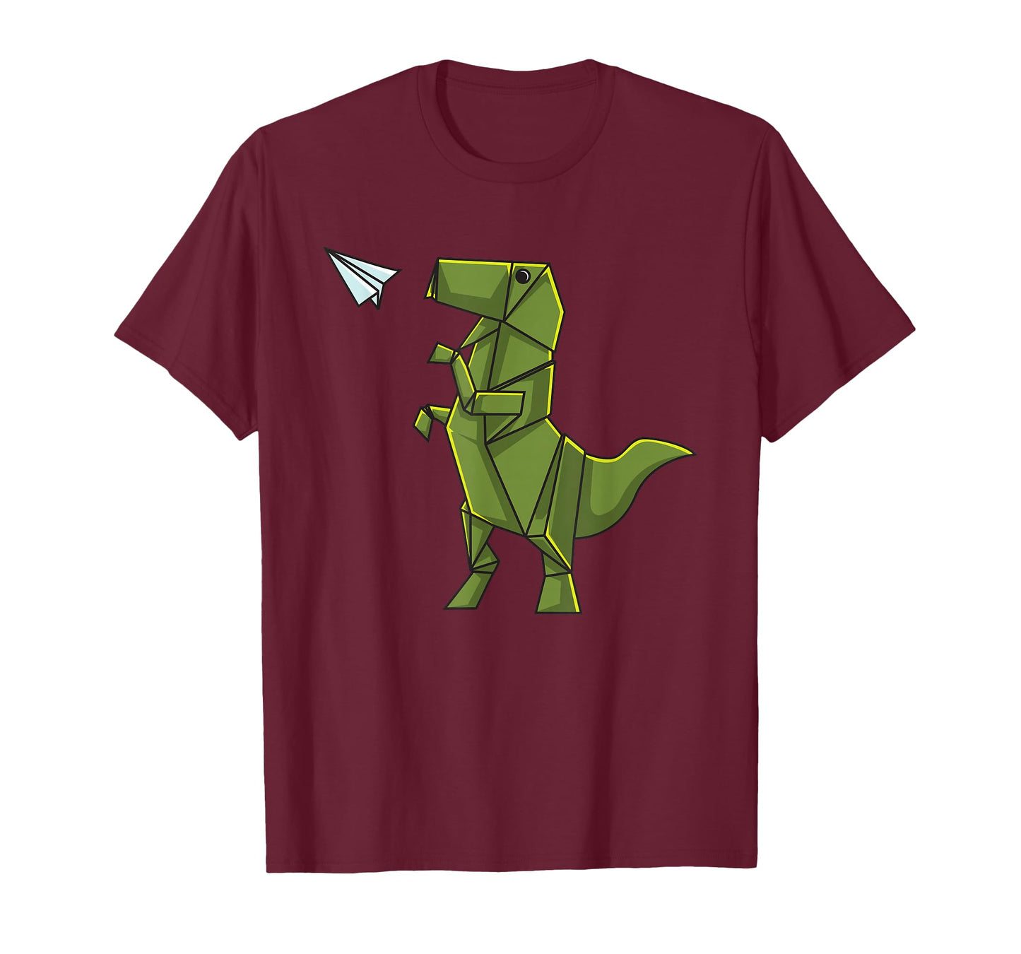 Origami Dinosaur Shirt - Origami T-Rex Flying Paper Airplane T-Shirt