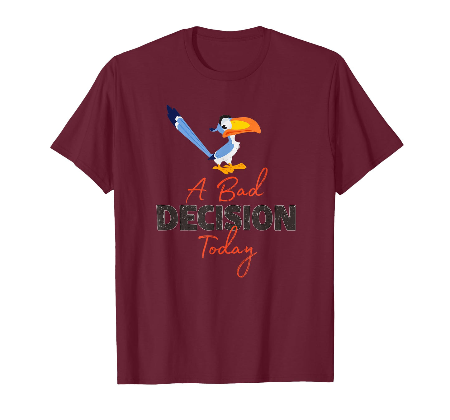 Disney The Lion King Zazu A Bad Decision Today T-Shirt