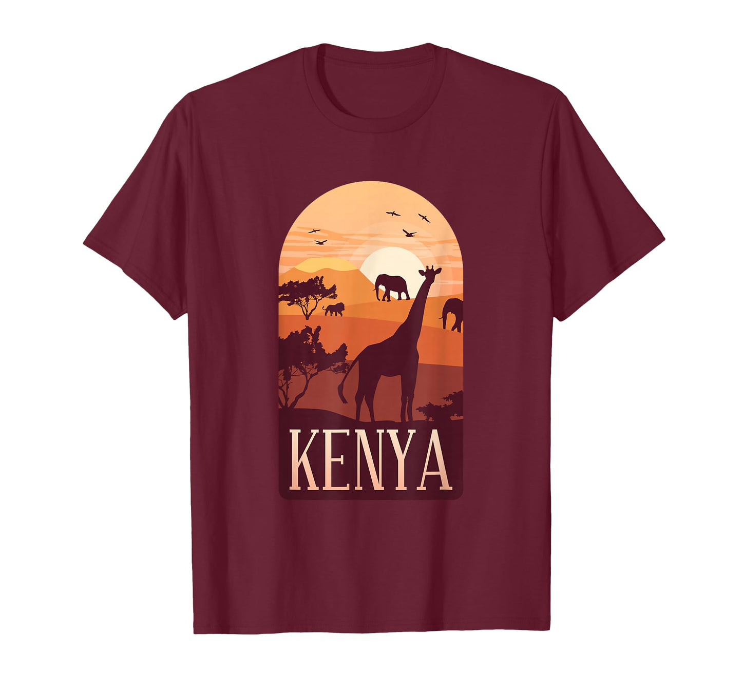 Kenya Love of Wilderness African Life Safari in Kenya Retro T-Shirt