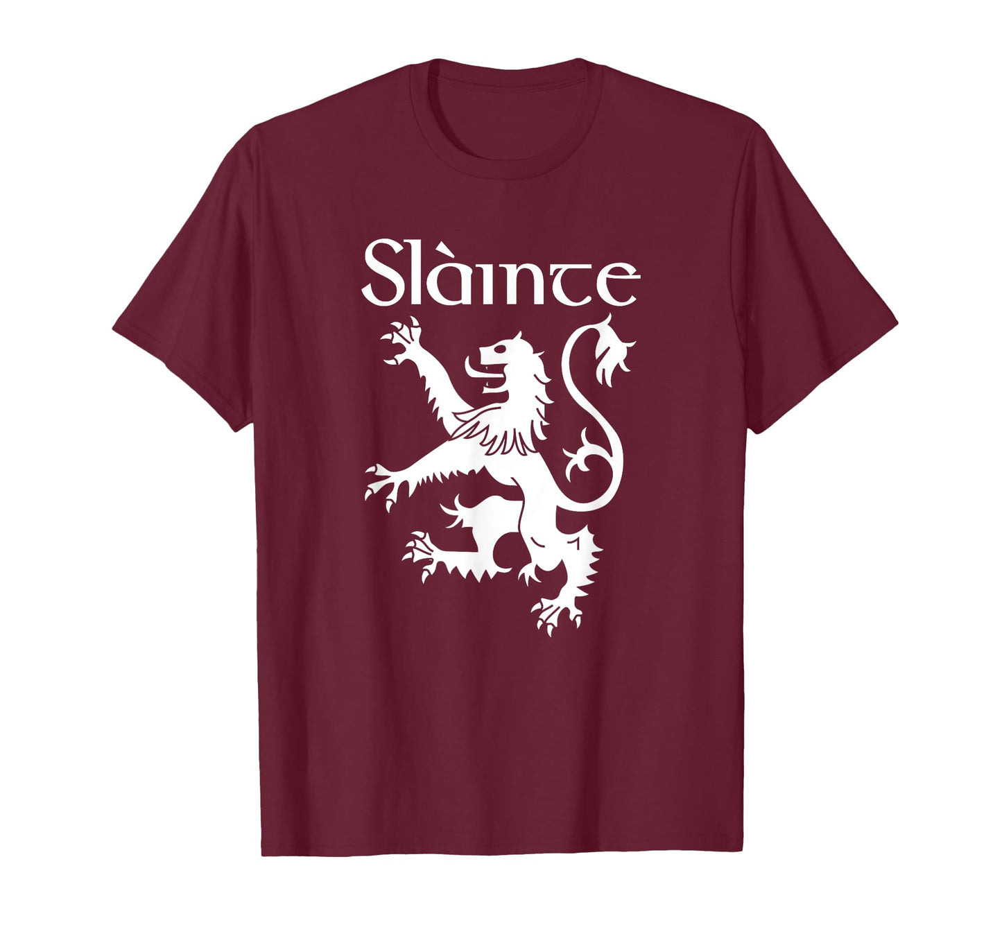 Slainte Cheers In Scots Gaelic Shirt Scottish Lion Rampant T-Shirt