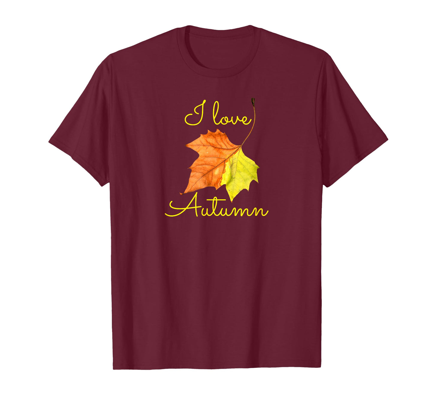 Fall Leaf T-Shirt, I Love Autumn Tee, Autumn Lovers Shirt T-Shirt