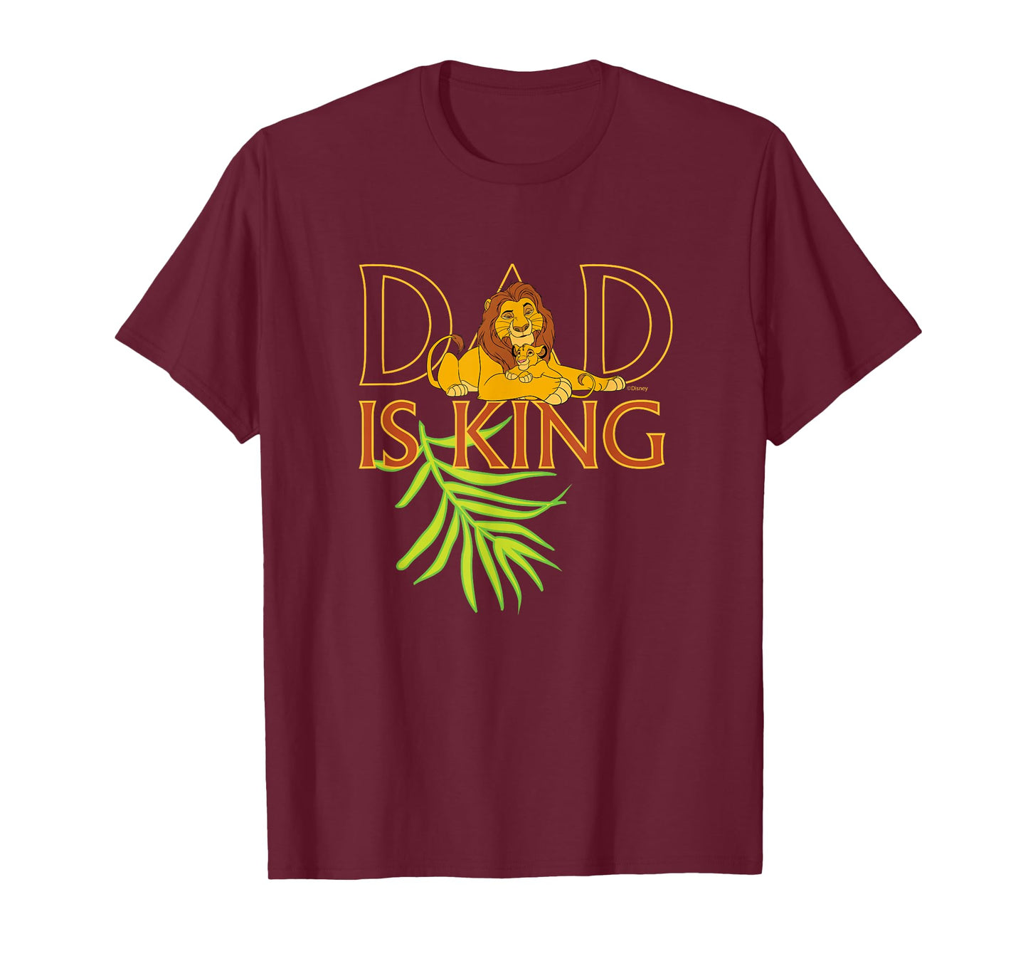 Disney The Lion King Dad is King Mufasa & Simba Father's Day T-Shirt