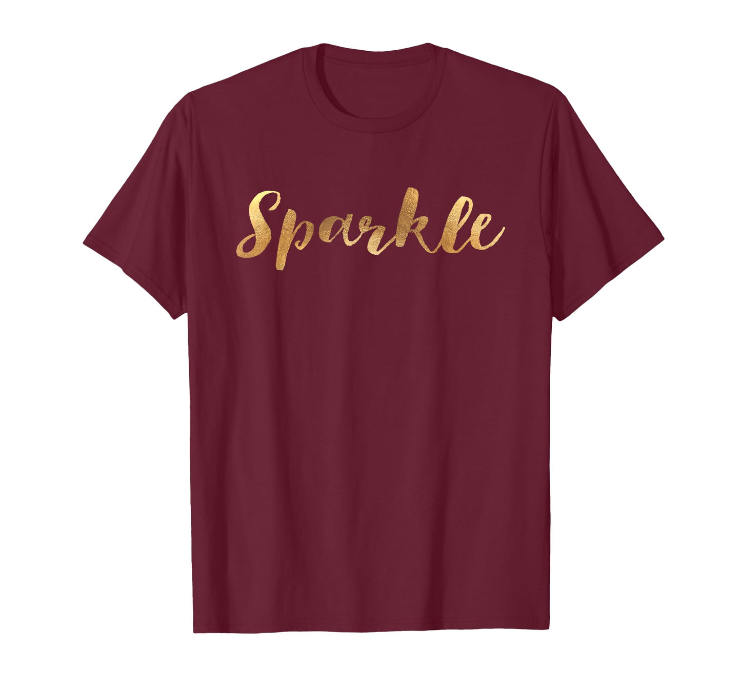 Sparkle in Gold-colored lettering - Scandi T-Shirt