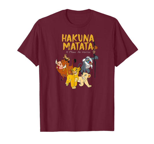 Disney - Lion King Classic It Means No Worries T-Shirt